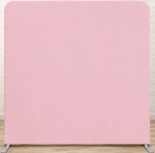 Pink fabric photo booth backdrop